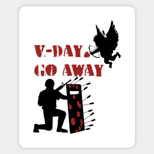 V-Day Go Away Sticker